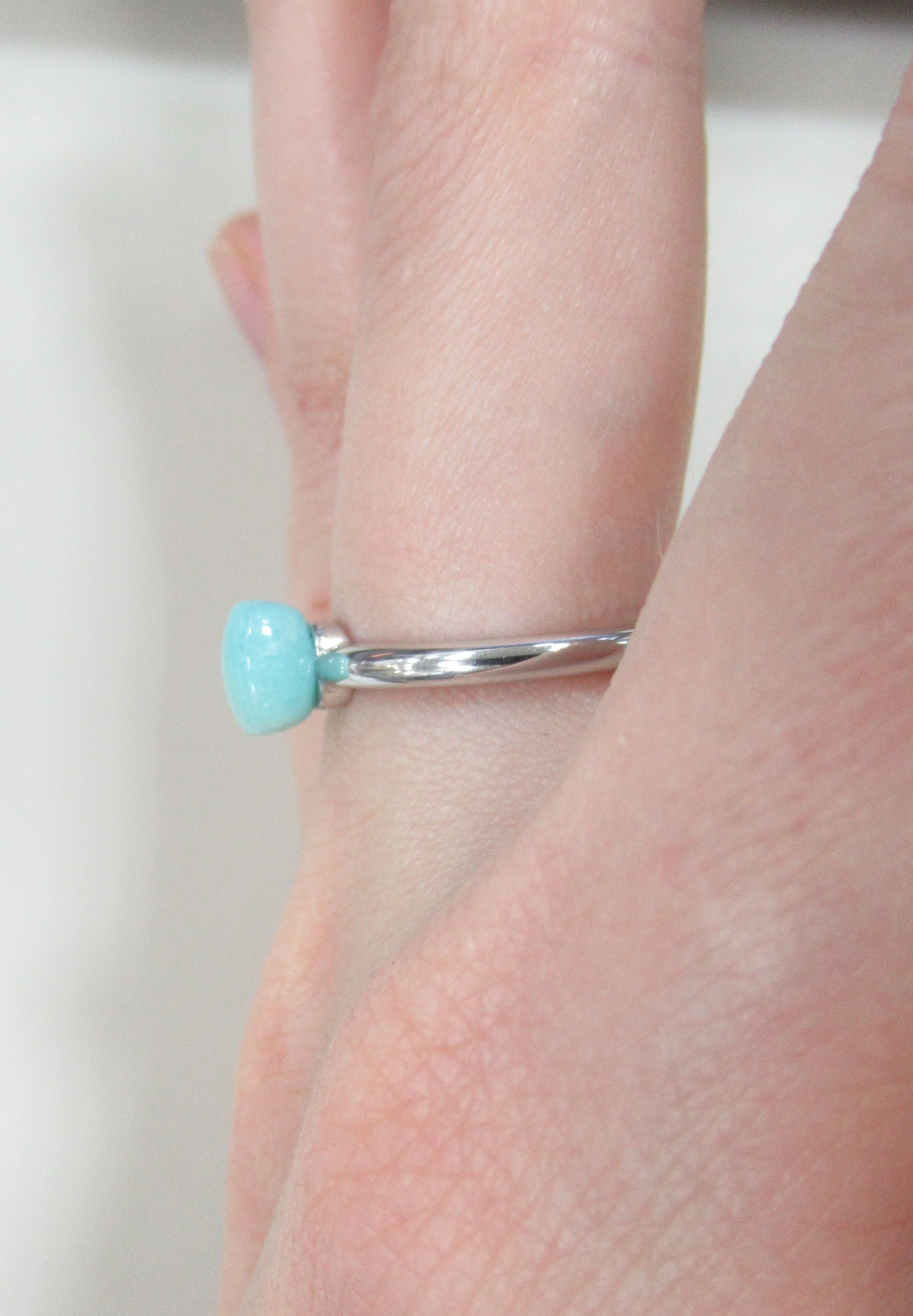 Серебряное кольцо с амазонитом